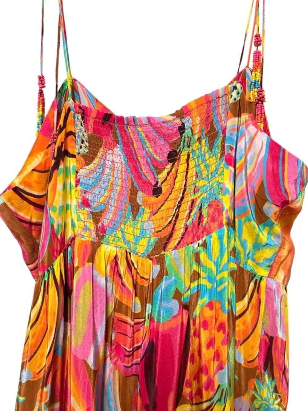 NWT FARM RIO Fruit Salad Ruffle Tiered Maxi Dress XL - Picture 8 of 10